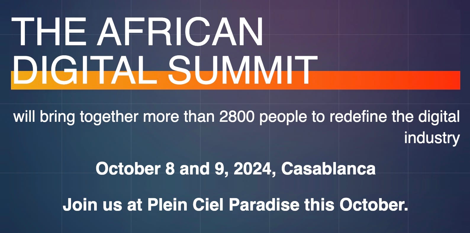 Salon africain du digital 2024 au Maroc - African Digital summit