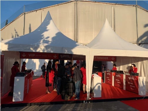 Service de badging sur site